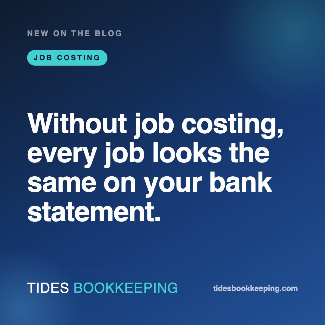 Bookkeeping for contractors job costing