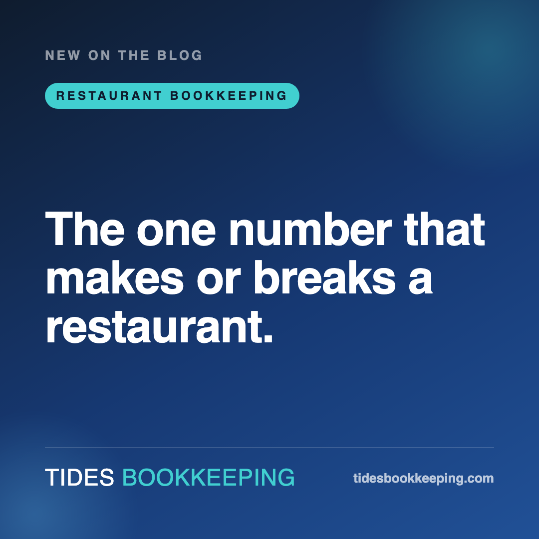 Bookkeeping for restaurants