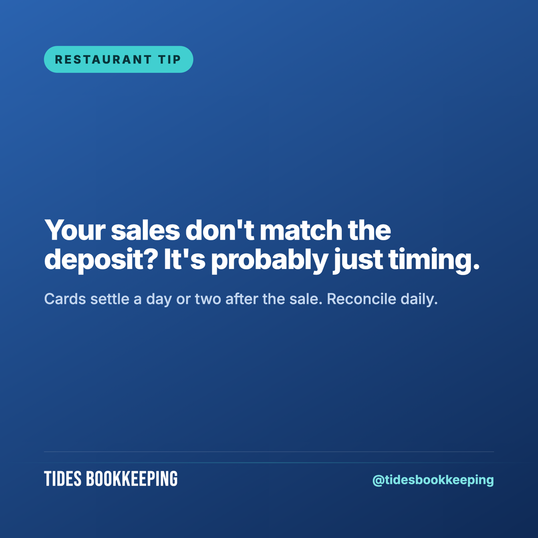 Why your sales don't match the deposit