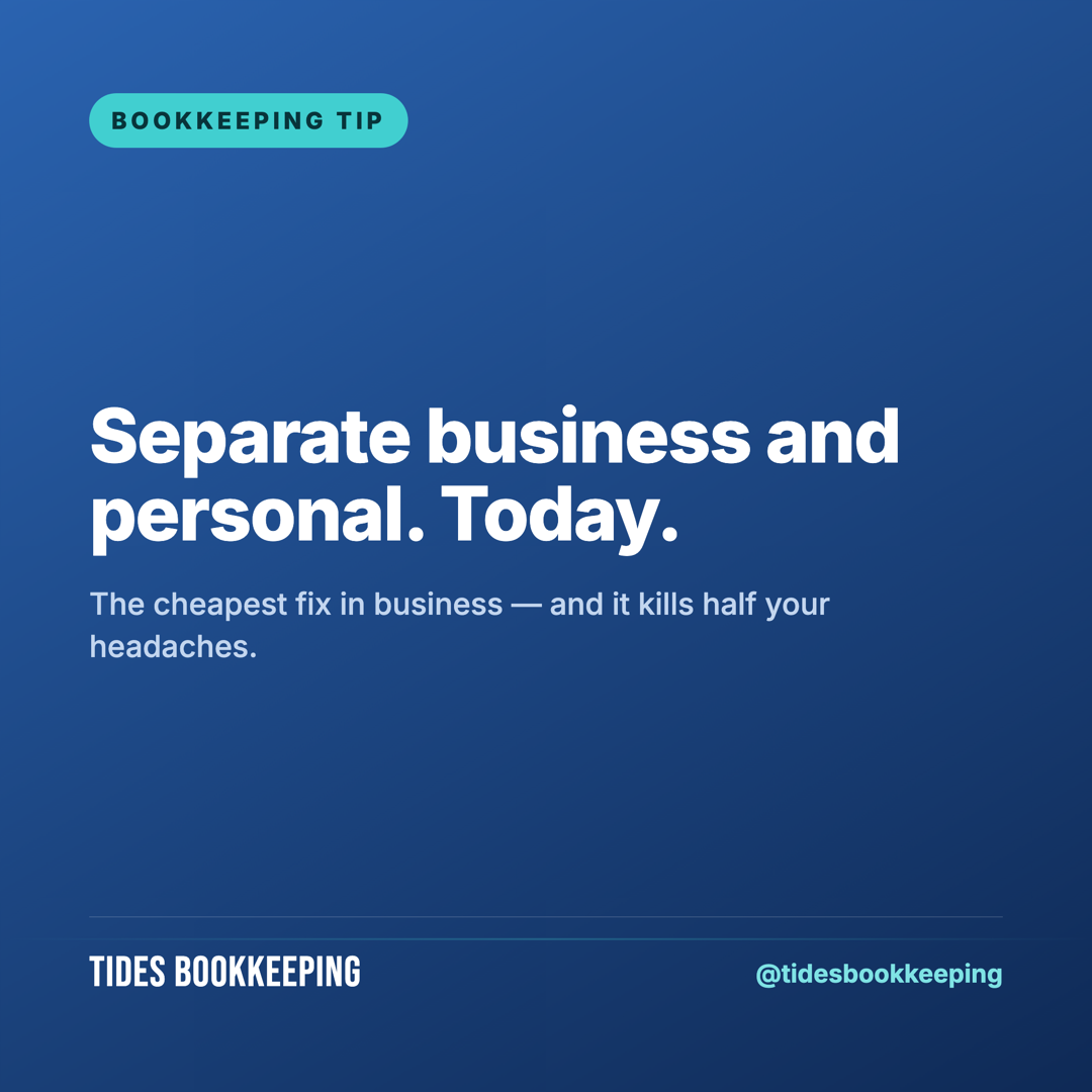 Separate business and personal